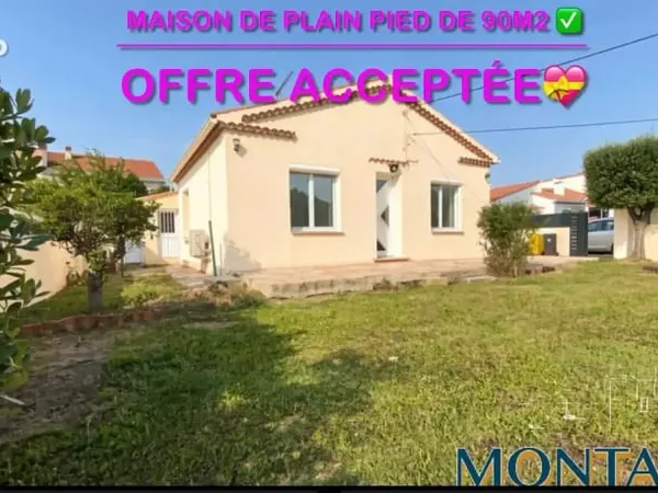 Maison plain-pied Marignane 4 pièce(s) 90m2 avec jardin