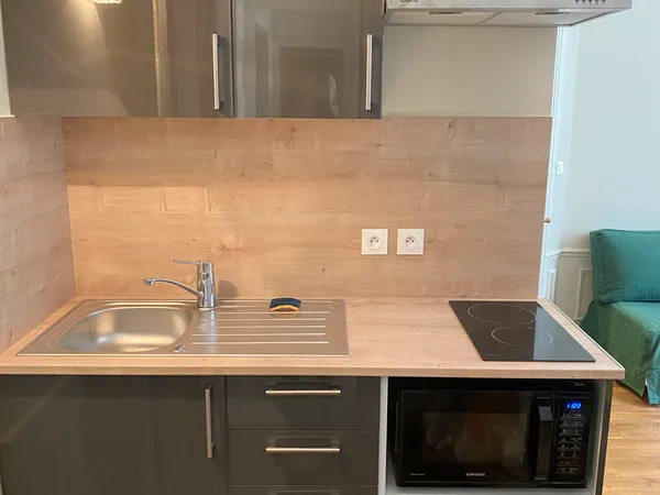 Beau 2 pièces entièrement rénové avec cave (chauffage central et électricité inclus)