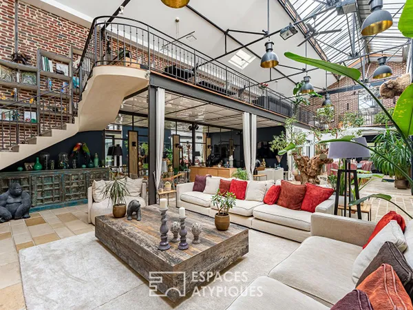 Maison loft d'exception avec terrasse plein ciel, quartier Bécon