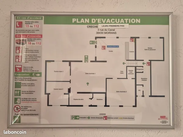 Local 160 m² - Idéal Micro Crèche -Climatisation - Chauffage sol - Air jeu Ext. 85 m²- 2 salles repo