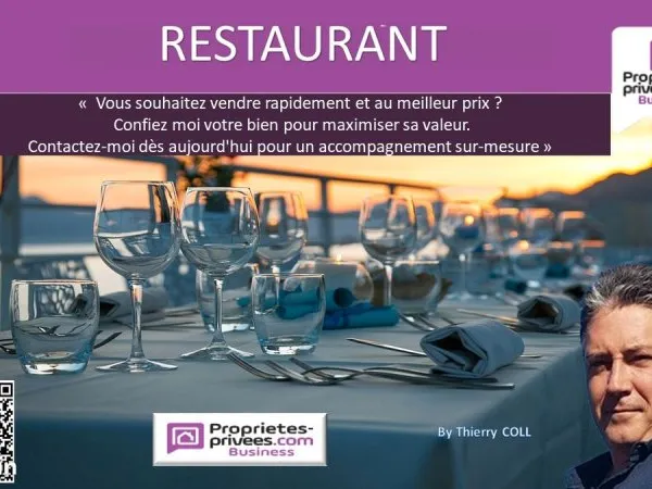 Fonds de commerce bar, restaurant 120 m²
