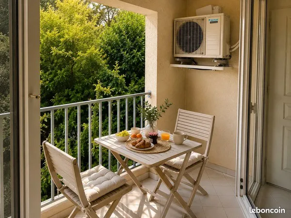 T2, lumineux, terrasse et climatisation