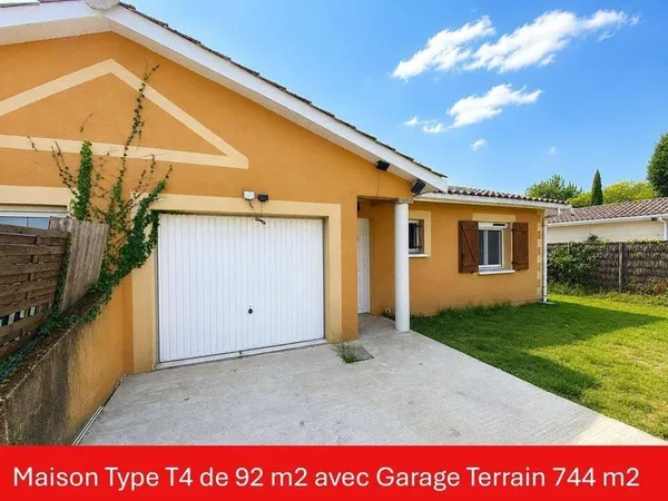 Maison de plain-pied 5 pièces 92 m²