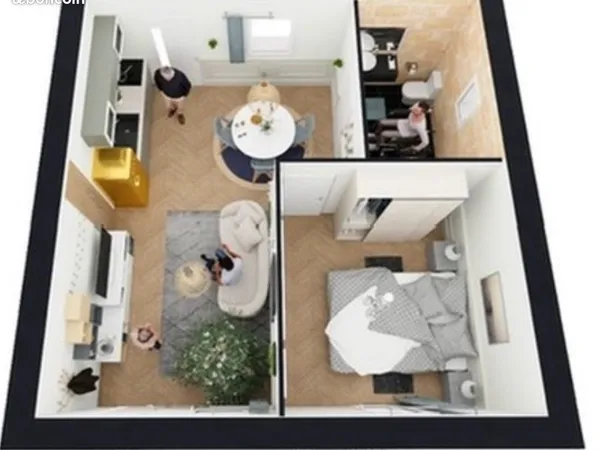 Appartement senior T2 PMR à louer 35 m2