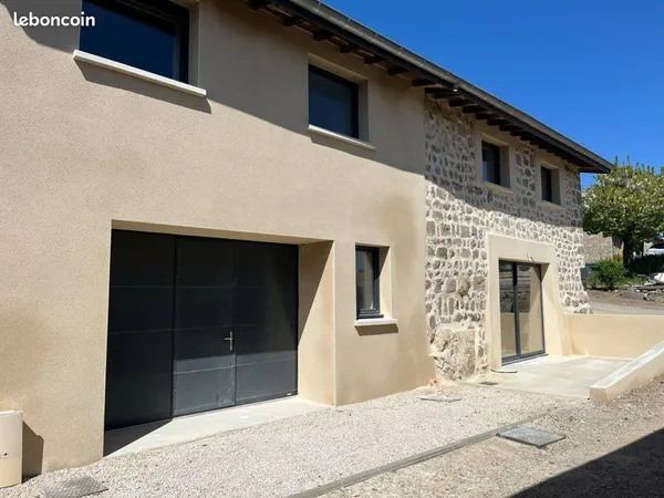 Maison en pierre rénovée - 100 m² - Garage - Vernosc-lès-Annonay