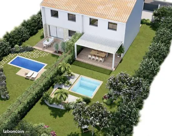Terrain+maison bagnols en foret
