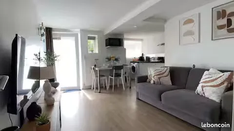 F2 meublé dans maison avec Jardin, TOUT compris