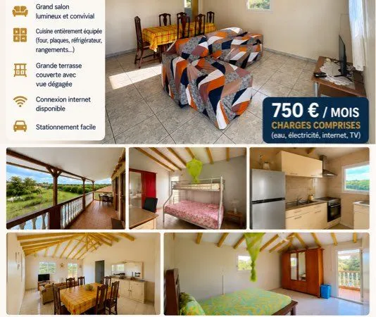 Location Appartement 72 m2 - ANSE-BERTRAND