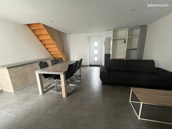 Maison T3 meublé avec petite terrasse