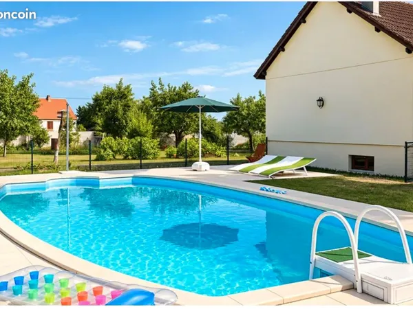 Maison 4 ch, jardin, piscine