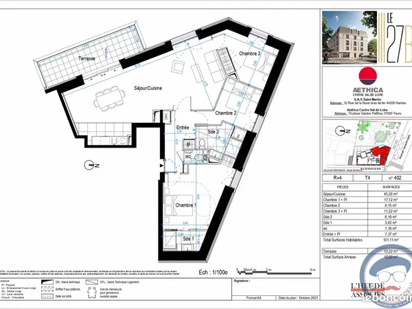 Appartement 5 pièces 101 m²