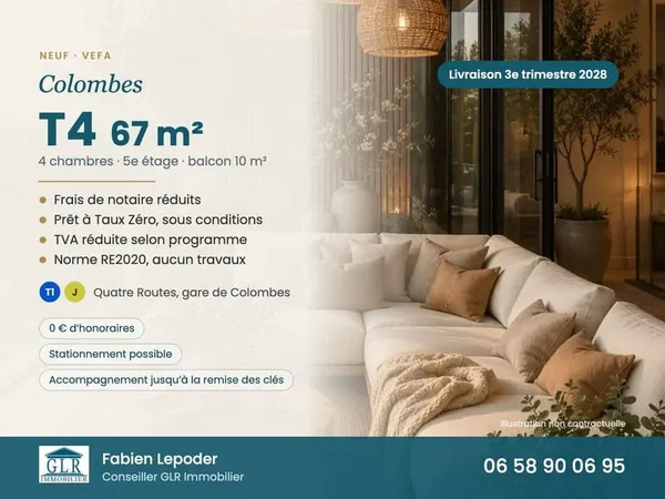 Appartement 4 pièces 67 m²