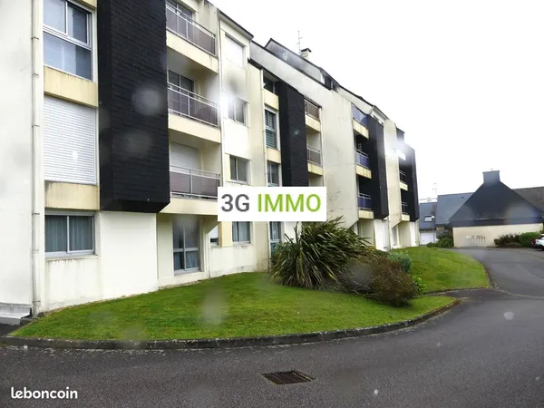 Vente | Appartement T2 | 2p | 1ch | 46 m² | Quimper | Expo Ouest | Terrasse · Balcon
