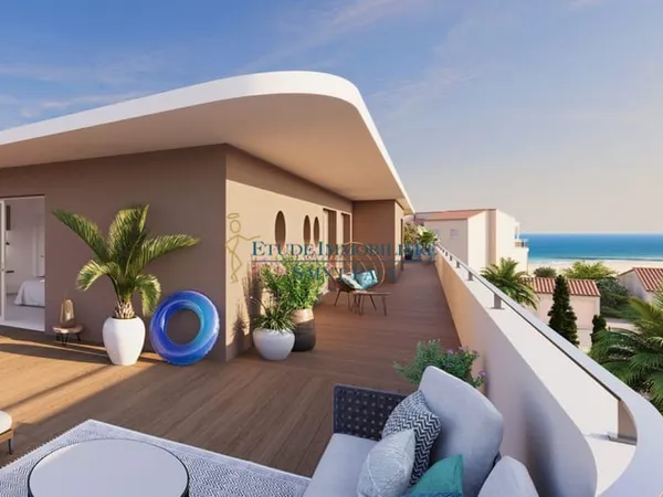 RARE CAP D AGDE T4 EN ROOFTOP AVEC GRANDE TERRASSE VUE MER