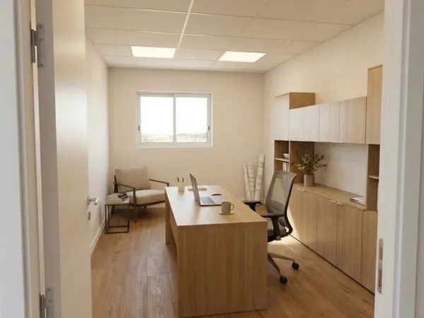 Bureau neuf - 13 m² - Taulé - Espaces communs, parking & borne EV