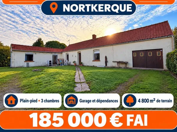 Maison style corps de ferme 3 chambres