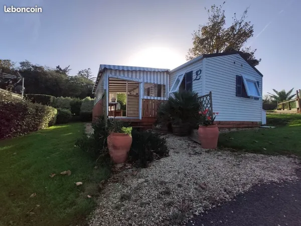 Vente beau mobil home Erquy Cote d'Armor . Domaine ouvert à l'année