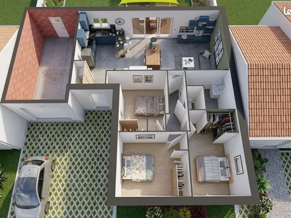 Maison neuve 3 chambres + garage