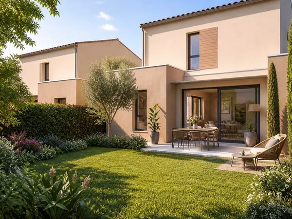 Maison neuve avec jardin privatif et garage - ZONE DU PESQUIER
