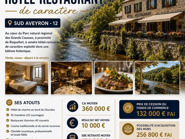 Hotel, restaurant 200 m² Millau