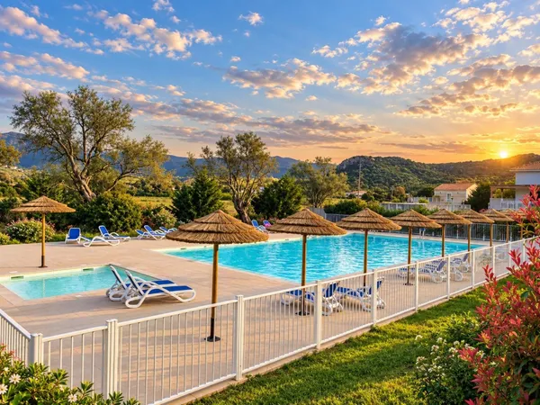 Le charme d'un appartement, le privilège d'une résidence avec piscine.