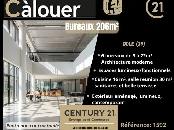 Bureaux 206 m² DOLE