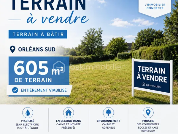 Terrain 605 m²