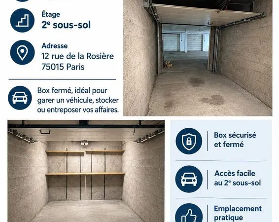 Box fermé à louer (paris 15)