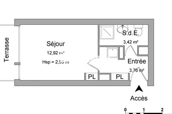 Appartement 1 pièce 20 m²