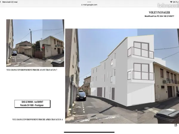 Terrain frontignan constructible