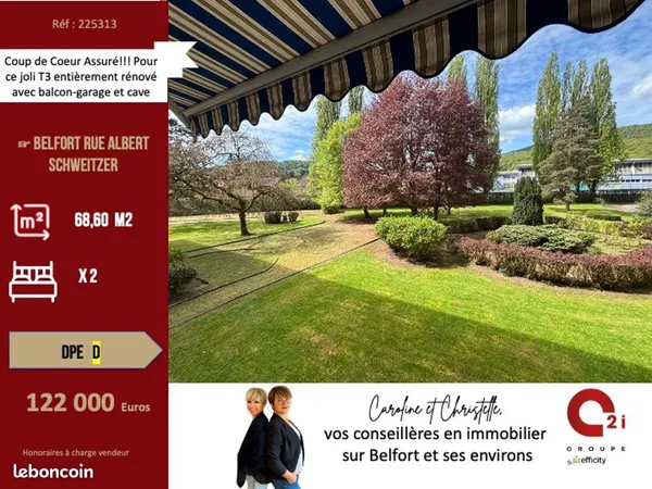 Appartement 3 pièces 68 m²