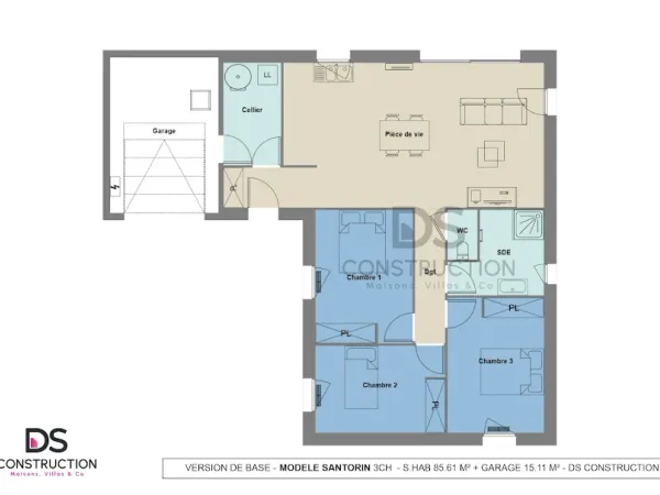 Maison neuve 5 pièces 85 m²