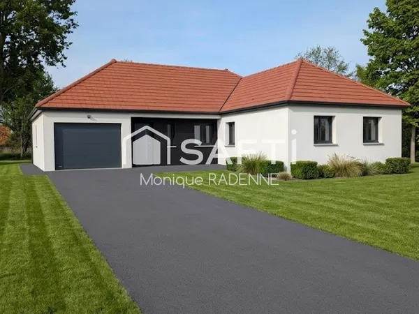 MAISON INDIVIDUELLE DE PLAIN PIED AVEC GARAGE