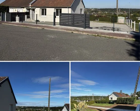 Maison plain pied avec cour et parking