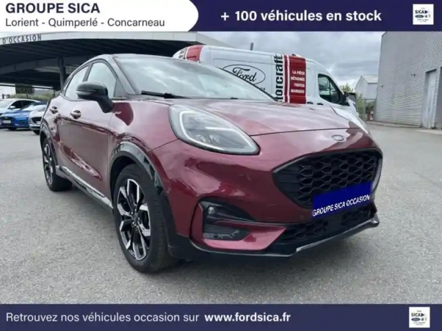 Ford Puma 1.0 flexifuel 125ch s&amp;s mhev st-line x vivid ruby edition — photo 2