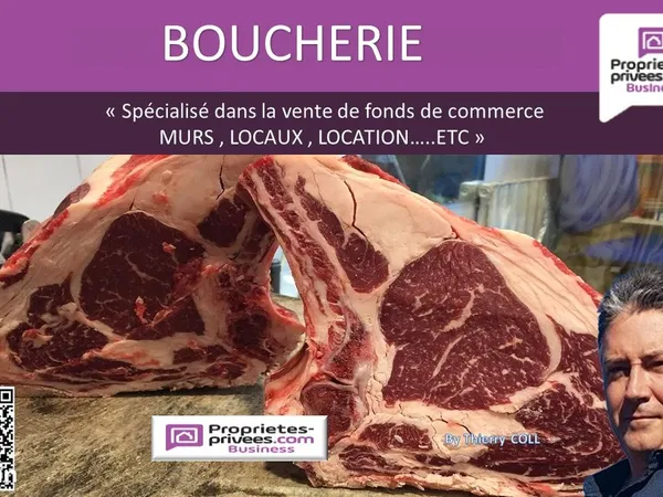 Fonds de commerce boucherie, épicerie 92 m²