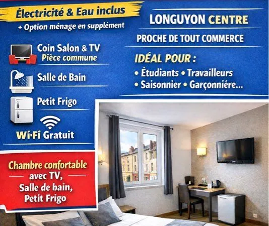 Location, chambres meublées Longuyon