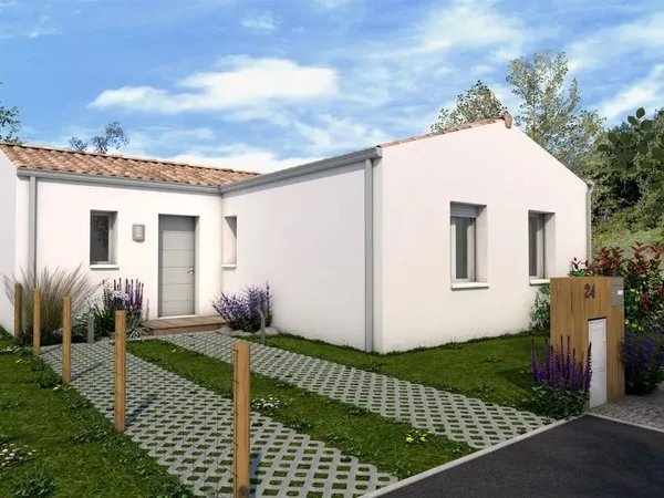 Vend maison à construire à Tesson.