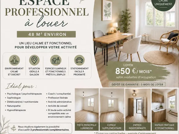 Espace professionnel à louer - GALGON