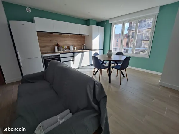 Appartement T3 / 57M² / 2 chambres / Meublé / Ile Verte, Grenoble