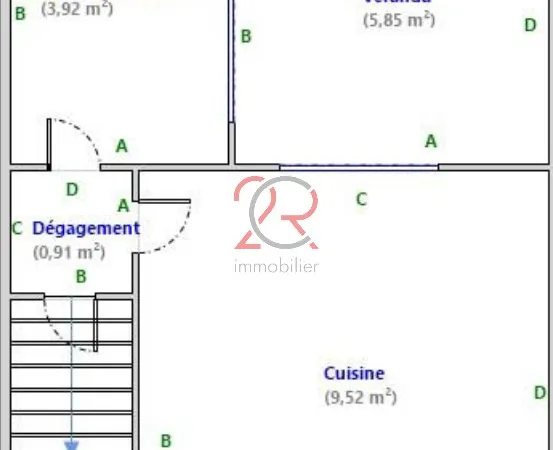 Maison 4 pièces de 93m Habitable À rénover