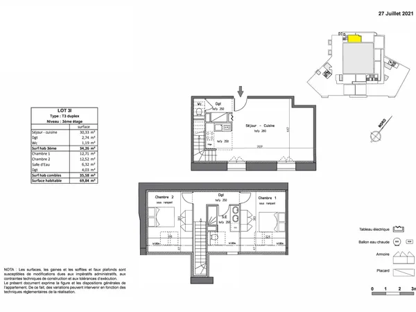Antibes centre – Duplex 3 pièces en réhabilitation