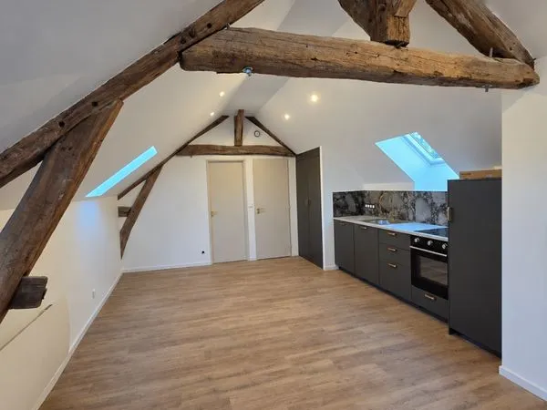 Appartement T3 rénové sous les toits, 61 m² au sol, Centre historique de Morêt-sur-Loing
