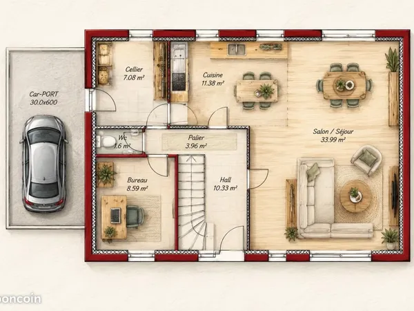 Maison 7 pièces 114 m²