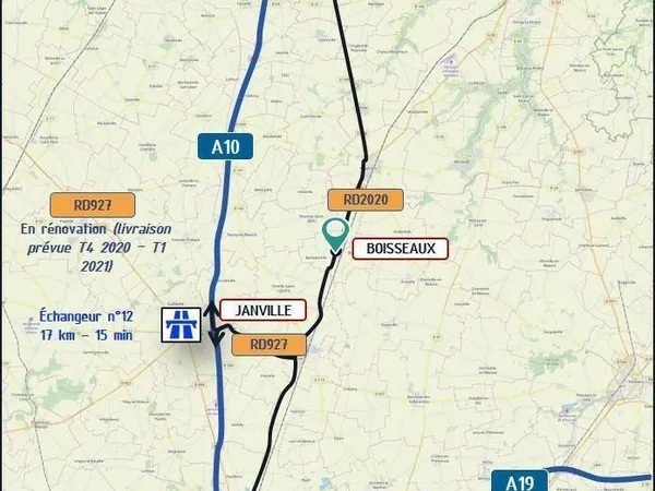 Local d’activité et entrepôt Location Boisseaux   1413€