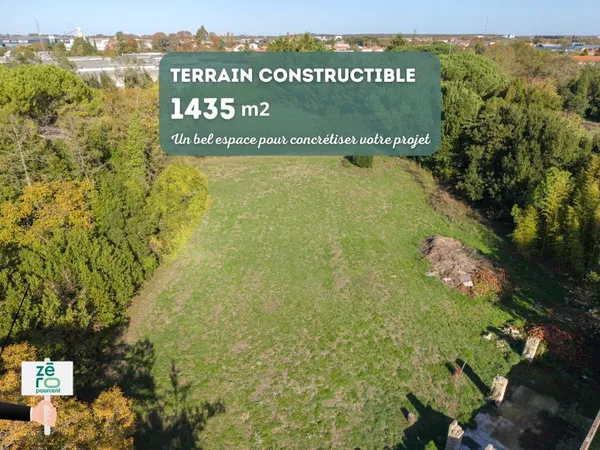 TERRAIN À BÂTIR DE 1 435 m2