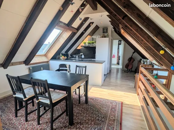 Appartement duplex 3 pièces quartier tribunal