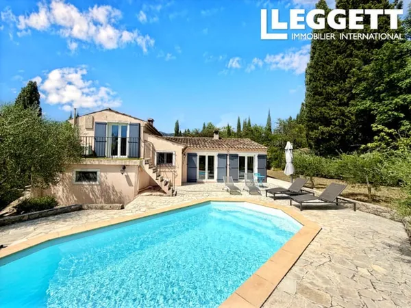Charmante maison avec 3 chambres, bureau, piscine et vue dégagée, Peymeinade