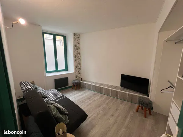 Studio meublé 28 m² intégralement rafraîchi avec terrasse - Tournon-sur-Rhône