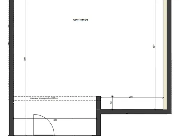 Local commercial 40 m²